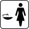 Pictogram Håndvask dame