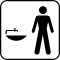 Pictogram Håndvask herre