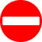 Pictogram Indgang ikke tilladt