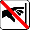 Pictogram Berøring ikke tilladt