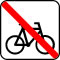 Pictogram Henstillen af cykler ikke tilladt