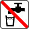 Pictogram Ikke drikkevand