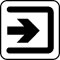Pictogram Henvisning til indgang