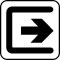 Pictogram Henvisning til udgang