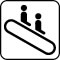 Pictogram Escalator ned