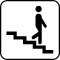 Pictogram Trappe ned
