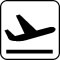 Pictogram Fly, afgang