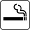 Pictogram Rygning tilladt