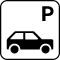 Pictogram Personbil parkering