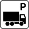 Pictogram Lastbil parkering