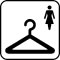 Pictogram Dame garderobe