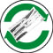 Pictogram Genbrug - Malet træ