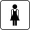 Pictogram Pige toilet