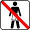 Pictogram Ingen badetøj
