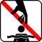 Pictogram Dyk ikke hinanden under vandet