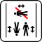 Pictogram Kun svømning på langs i bassinet