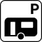 Pictogram Parkering campingvogn