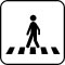 Pictogram Fodgænger overgang