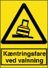 Sikkerhedsskilt Kæntringsfare ved valsning