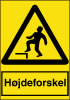 Sikkerhedsskilt Højdeforskel