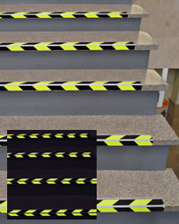 anti-slip aluminium trappe forkant