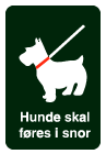 hunde skal føres i snor