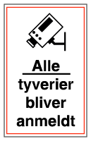 alle tyverier bliver anmeldt