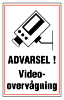 advarsel videoovervågning