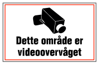 dette område er videoovervåget